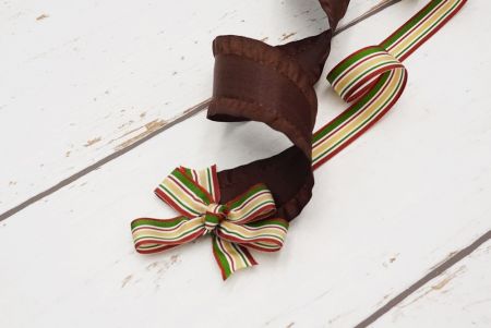 Chocolate Ruffled Edge Ribbon Set - Chocolate Ruffled Edge Ribbon Set